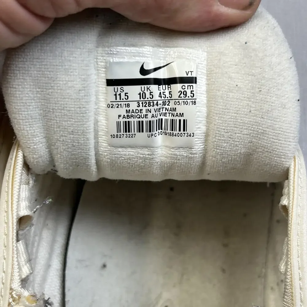 Nike Air Max 97 Retro OG Men’s 11.5 Sail University Red 312834-102 2-pairs Used - Picture 11 of 12